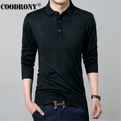 Free Shipping Autumn New Casual Long Sleeve Business Shirt Turn-down Collar Sweater Men Knitted Cashmere Wool Pullover Men 66166 1
