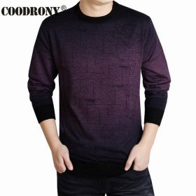 COODRONY Cashmere Sweater Men Brand Clothing Mens Sweaters Print Casual Shirt Autumn Wool Pullover Men O-Neck Pull Homme Top 613 4