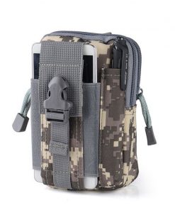 High Strength Tactical Waist Bag Men Outdoor Sport Molle 600D Waterproof Military Waistbag Mobile Phone Case 17.5x12x6cm 1
