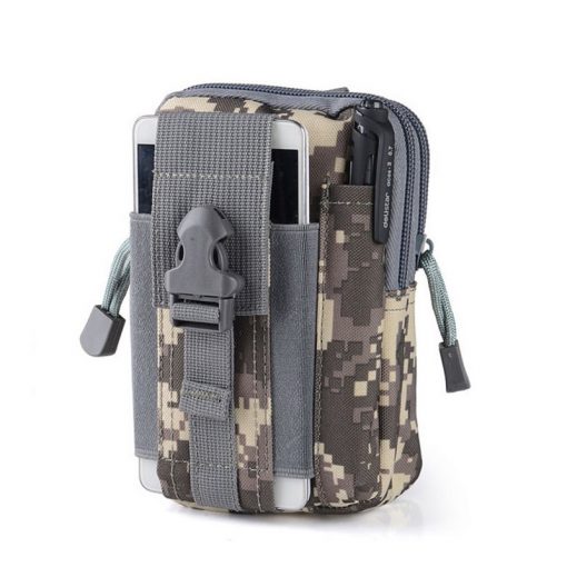 High Strength Tactical Waist Bag Men Outdoor Sport Molle 600D Waterproof Military Waistbag Mobile Phone Case 17.5x12x6cm 1