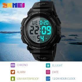 SKMEI New Sports Watches Men Outdoor Fashion Digital Watch Multifunction 50M Waterproof Wristwatches Man Relogio Masculino 1258 4