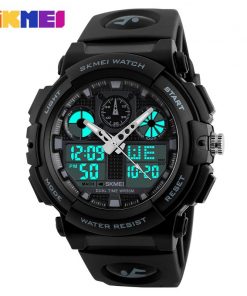 SKMEI Men Sports Watches Digital Double Time Chronograph Watch 50M Watwrproof Week Display Wristwatches Relogio Masculino 1270 1