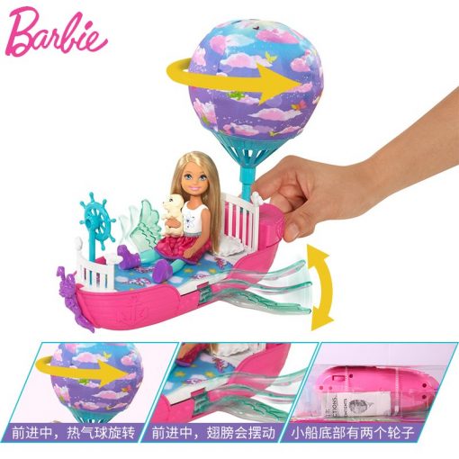 Barbie Original Spacecraft Hot Air Balloon Toy Little Kelly Doll Dream For Girl Birthday Children Gift Fashion Dolls For Girls 2