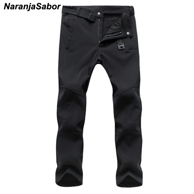 NaranjaSabor 2018 Autumn Men's Casual Pants Men Thick Trousers Add Fleece Male's Jogger Winter Warm Pants Men's Brand Clothing