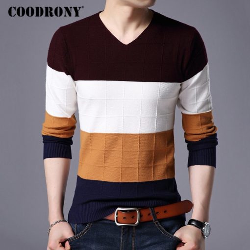 COODRONY Sweater Men Clothes 2018 Winter Thick Warm Mens Sweaters Cashmere Wool Pullover Men Casual V-Neck Pull Homme Jumper 259 1