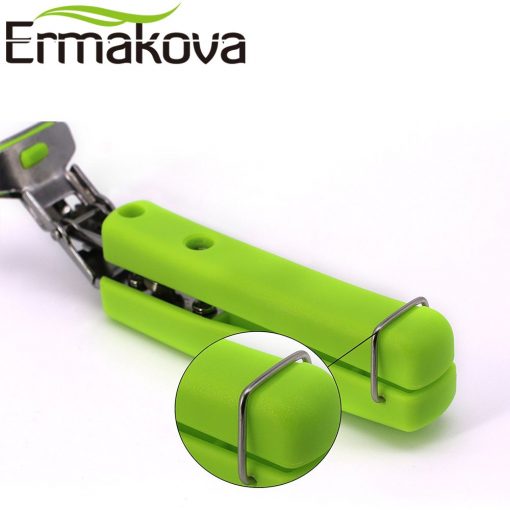 ERMAKOVA Hot Bowl Holder Dish Clamp Pot Pan Gripper Clip Hot Dish Plate Bowl Clip Retriever Tongs Silicone Handle Kitchen Tool 2
