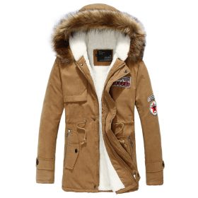 Danjeaner New Winter Jacket Fur Collar Men'S Down Jacket Cotton-padded Coat Thickening Jacket Parka Men Manteau Homme Hiver  1