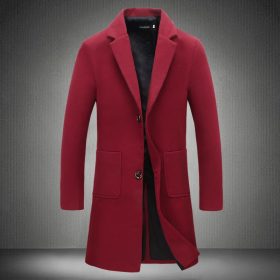 2018 New Autumn Winter Trench Coat Men Turn-Down Collar Slim Fit Overcoat for Man Long Coat Windbreaker 5XL 3