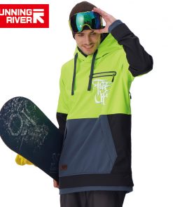 RUNNING RIVER Brand Men Snowboarding Hoodie 2017 High Quality Hooded Sports Snowboarding Jacket 5 Colors 3 Sizes #G6225