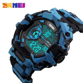 SKMEI Men Sports Watches Multifunction LED Fashion Digital Wristwatches 50M Waterproof Outdoor Watch Man Relogio Masculino 1233 1