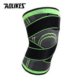 1PCS 3D Pressurized Fitness Running Cycling Knee Support Braces Elastic Nylon Sport Compression Pad Sleeve For Basketball 4