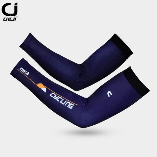 CHEJI Summer Black UV Bike Armwarmers Manguito de Bicicleta Ciclismo Arm Sleeves Cover Bicycle Cycling Arm Warmers for Men 2