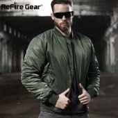 MA1 Army Air Force Fly Pilot Jacket Military Airborne Flight Tactical Bomber Jacket Men Winter Warm Aviator Motorcycle Down Coat 2