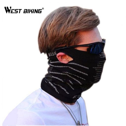 WEST BIKING Warm Winter Cycling Face Mask Windproof Multifunction Face Protection Magic Scarf Headgear Cap Thermal Bicycle Mask