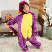 EOICIOI Kids Pajamas Flannel Animal Pegasus Stitch Unicorn Cosplay Pyjamas For Boys Girls Winter Warm Children Sleepwear Onesies 3
