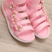 Girls Shoes Sandals Kids Leather Shoes Children Floral Gladiator Sandals Baby Girls Flat Princess Beach Shoes Kids Casual Shoes 2