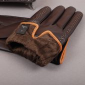 Gours Winter Men's Genuine Leather Gloves 2018 New Brand Touch Screen Gloves Fashion Warm Black Gloves Goatskin Mittens GSM012 4