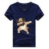 SWENEARO Men's T-shirts Fashion Animal Dog Print Hipster Funny t shirt Men Summer Casual street Hip-hop Tee shirt Male Tops 5XL 5