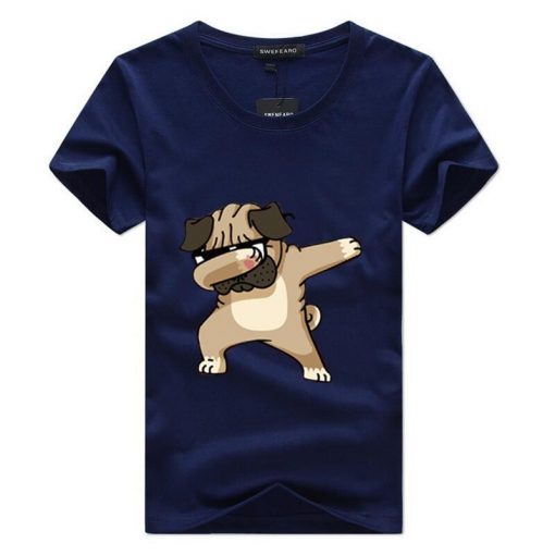 SWENEARO Men's T-shirts Fashion Animal Dog Print Hipster Funny t shirt Men Summer Casual street Hip-hop Tee shirt Male Tops 5XL 5