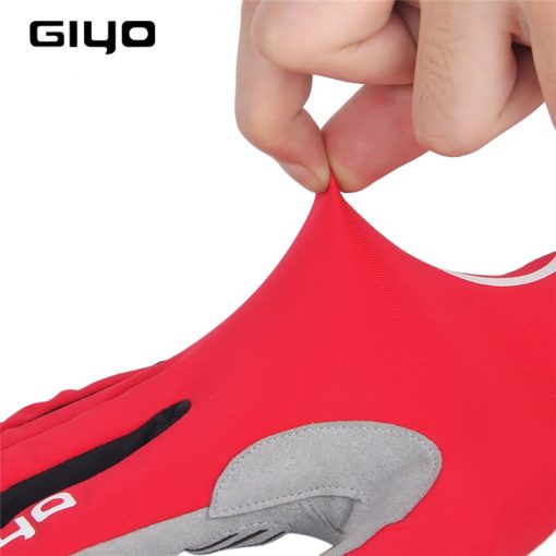 GIYO Breathable Cycling Gloves Touch Screen Anti Slip Gel Pad Road Bike Full Finger Gloves Windproof Bicycle MTB Bikes Gloves 4