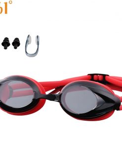 361 Clear Lens Swimming Goggles Ear Plug Nose Clip Pool Sports Anti Fog Adult Professional Swim Goggles Silicone Swim Glasses