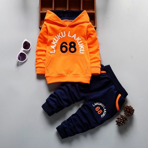 EOICIOI spring autumn baby boys girls clothing sets number letters printed hoodies jacket coats+long pants 2pcs sports suit 1