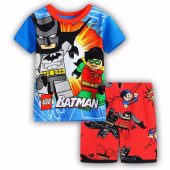 Boy girls pyjamas New summer cotton kids clothes girls set short sleeve clothes sets Batman spiderman Iron Man Short sleeve 2