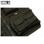 Summer Tactical Breathable Multi Pockets Casual Vest Men Cotton Sleeveless Waistcoat Quick Drying Mesh Vest Male L-4XL 5