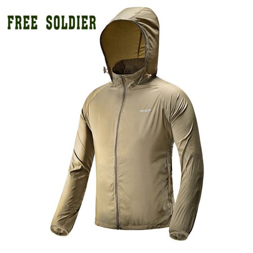 FREE SOLDIER outdoor camping tactical skin Spring summer Breathable ultra-thin quick-drying skin trench coat Men's jacket  1