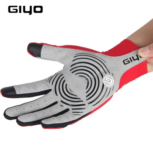 GIYO Breathable Cycling Gloves Touch Screen Anti Slip Gel Pad Road Bike Full Finger Gloves Windproof Bicycle MTB Bikes Gloves 2