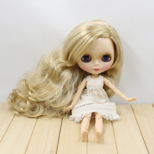 factory blyth doll 280BL3715 long blond hair with joint body side parting about 30cm  1