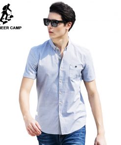 Pioneer Camp 2018 New Arrival 100% Cotton Oxford Men Shirt Slim Fit Camisa Masculina Street Soft Chemise Homme 3Xl Shirt 666210