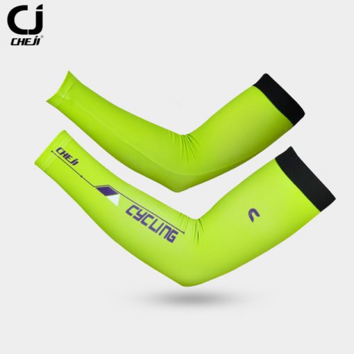 CHEJI Summer Black UV Bike Armwarmers Manguito de Bicicleta Ciclismo Arm Sleeves Cover Bicycle Cycling Arm Warmers for Men 5