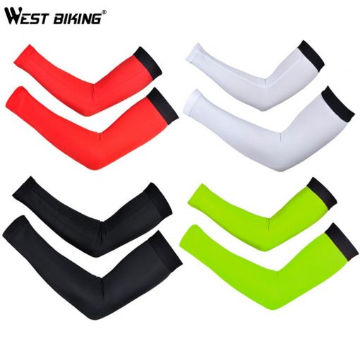 WEST BIKING Breathable Quick-dry Bike Cycling Arm Warmers Bicycle Oversleeve Covers UV Protection Men's Armwarmers Sleeves