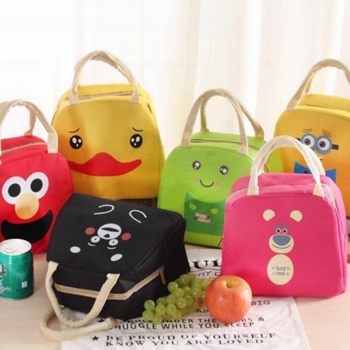 Cartoon Animal Lunch Bag Portable Insulated Cooler Bags Thermal Food Picnic Lunchbox Women Kids Lancheira Lunch Box Tote