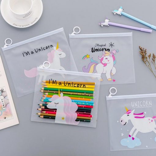 Transparent Travel Cosmetic Bag Unicorn Pink Cute Panther Make Up Case  Makeup Beauty Wash Organizer Toiletry Storage Kit Box 3