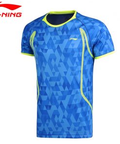 Li-Ning Men AT DRY Badminton Shirts Breathable Light T-Shirts Competition Top Comfort LiNing Sports Tee AAYM001 MTS2672