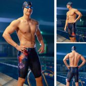 361 Men Swimsuit Plus Size Tight Swimming Trunks Quick Dry Pool Swim Shorts Training Swimwear for Men Boys Swim Pants Jammer 2