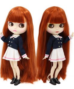 free shipping factory blyth doll 280BL232 red brown Hair white skin joint body matte face girl gift 1/6 30cm