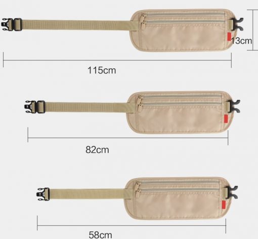 Women Polyester Belt Bags Waist Packs Bags Unisex Nylon Waistband For Accessory Small Travel Bag 1
