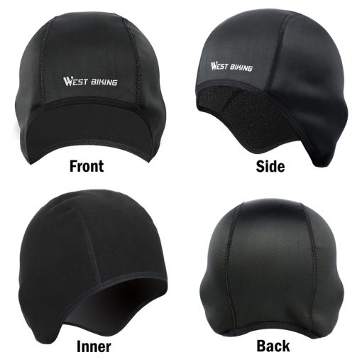 WEST BIKING Cycling Caps Winter Thermal Fleece Bicycle Caps Windproof Warm Bike Riding Hats Outdoor Sports Running Cycling Caps 3