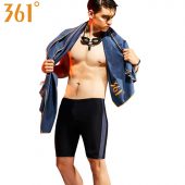 361 Men Swimsuit Plus Size Tight Swimming Trunks Quick Dry Pool Swim Shorts Training Swimwear for Men Boys Swim Pants Jammer 4