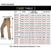 FREE SOLDIER Outdoor Sport Camping Hiking Military Tactical Pants Men's Soft-Shell Fleece Fabric,Instant Waterproof Pant 5