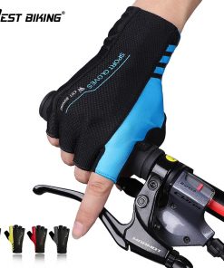 WEST BIKING Summer Cycling Gloves Half Finger Men Women Shockproof Breathable Bicycle Gloves Ciclismo MTB Road Bike Gloves