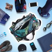 361 Sport Bag Fitness Gym Bag Waterproof Swimming Bags Handbag Shoulder 25L Combo Dry Wet Travel Camping Pool Beach Men Women 1