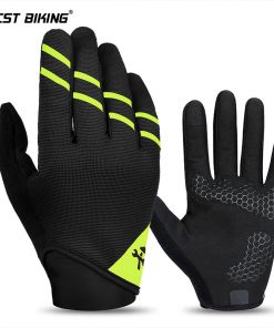 WEST BIKING Bike Gloves Full Finger Tool Multifunctional Bicycle Glove Anti-skid Tool Gloves Touch Screen Outdoor Cycling Gloves