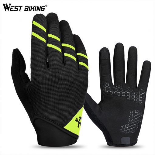 WEST BIKING Bike Gloves Full Finger Tool Multifunctional Bicycle Glove Anti-skid Tool Gloves Touch Screen Outdoor Cycling Gloves