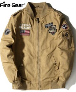 ReFire Gear Tactical Air Force Military Bomber Jacket Men Autumn Cotton Flight Pilot Army Jacket Motorcycle Cargo Coat Jackets