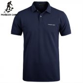 Pionner Camp Brand clothing Men Polo Shirt Men Business Casual solid male polo shirt Short Sleeve High quality Pure Cotton