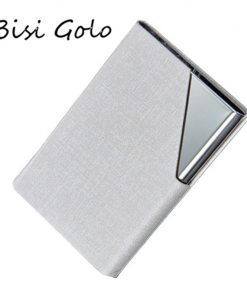 BISI GORO New Design Men And Women Business Name Card Holder ID Card Case Women Bank Card Holder Package Card Wallet Box 1